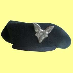 Army Intelligence Beret And Badge.