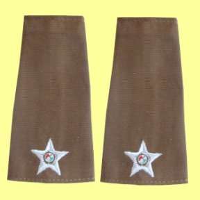 S.A Army Second Class Lieutenant  Slip On Rank Insignia - Pair.
