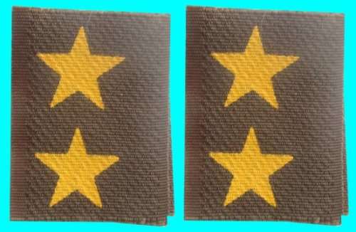 Army Lieutenant Printed Rank With Velcro Backing - Pair.