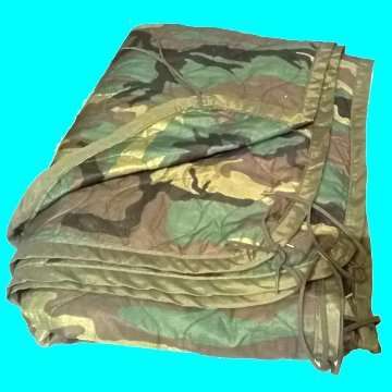 Liner for Wet Weather Poncho - America Woodlands Camo Pattern As Used By Spec. Forces Worldwide.