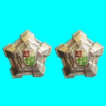 Chromed Metal Ranks - Castle - Only Worn By The Army - Pair -  Pins Intact.