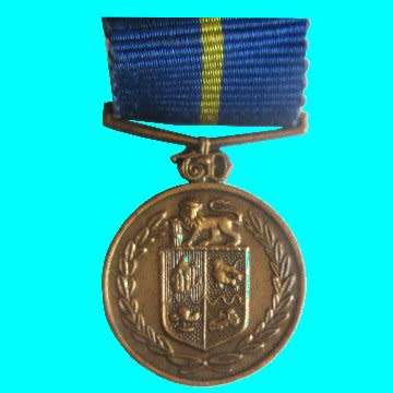 S.A.P Miniature Medal For Faithful Service With Short Ribbon.