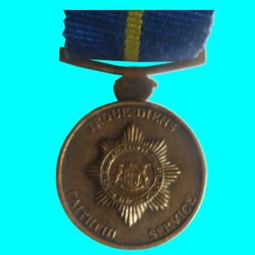 S.A.P Miniature Medal For Faithful Service With Short Ribbon.