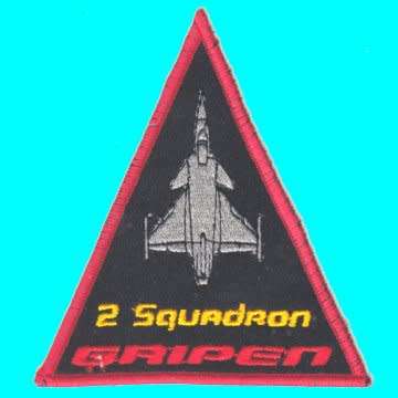 S.A.A.F. Gripen Second Squadron Flying Crew Patch.