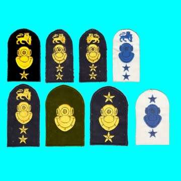 S.A Navy Divers Cloth Badges.