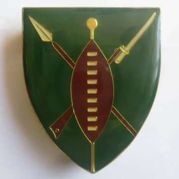 Transkei Defence Force Metal Shoulder Flash - Three Pins Intact.