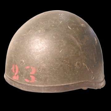 Para Helmet - Olive Green - Rivet Type - Used by the S.W.A.T.F. in the 70's & 80's - Extremely Rare.