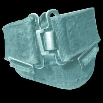 Rhodesian War Camo Painted Web Belt - Used in - an original - from the War.