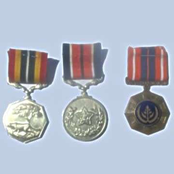A Group Of Three S.A.D.F Medals - Full Size - Numbered.