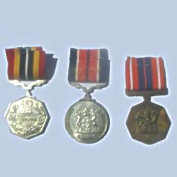 A Group Of Three S.A.D.F Medals - Full Size - Numbered.