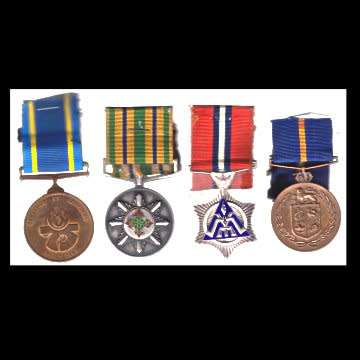 A Grouping of Four Full Size S.A.P. Medals made out to S139463W CONST MAYIXALA.