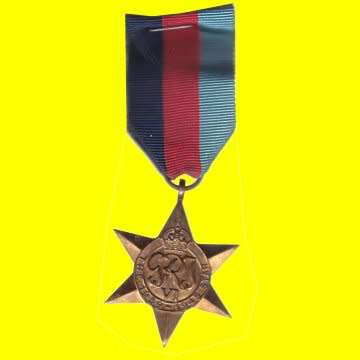 Second World War - The 1939-1945 Star - Full Size - Issued To  132486 G.J Holtshausen.