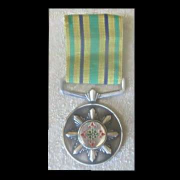 S.A.P Silver Star For Faithful Service - Full Size with Ribbon - Unnamed - No. 0068