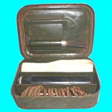 Second World War Compact .303 Cleaning Kit in a Tin.