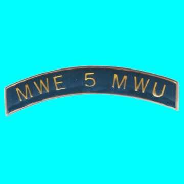 5 Military Workshop Unit Enamelled Shoulder Title.