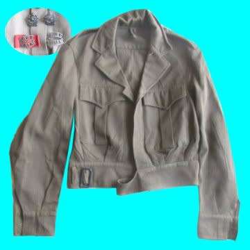 S.A.A.F Bunny Jacket With Loose Badges - Very Scarce Item.