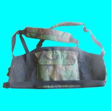 32 Battalion Camo Chest Webbung - All Velcro Patches, Buckles and Straps In a Working Condition.