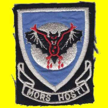 S.A. Air Force 4 Squadron Mors Hosti Cloth Badge.
