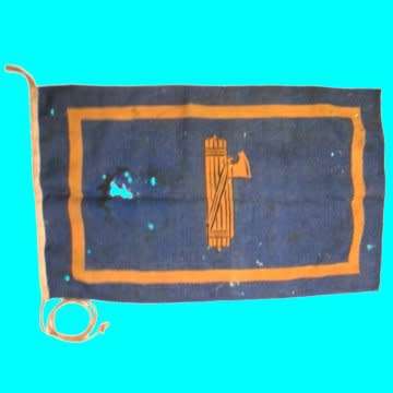 World War Two Italian Vehicle Fascist Flag The size of this flag is 71 x 43 cm. - Very Scarce.