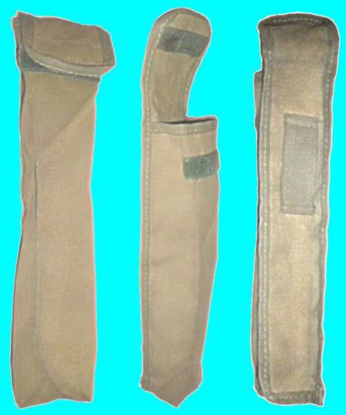 Recce Green Pattern 80 Rifle Grenade Pouch with green Velcro and a belt fitting. Very Scrace.