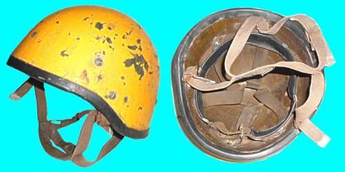 S.A.D.F. Para Helmet used by Observers, Marshales and Judges during Manuvers and War Games.