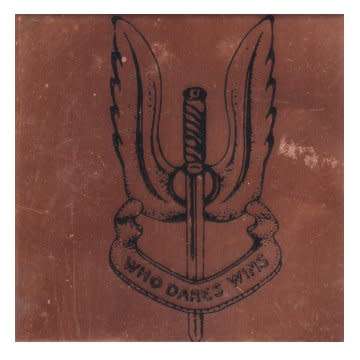 Rhodesia Who Dares Wins On Copper Plate.