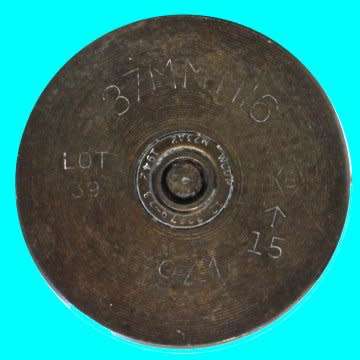 Second World War 1942 ASR 37mm M74 Shell Plus Cassing.