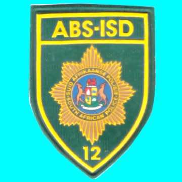 Old Police Rubberized Shoulder Flash - ABS-ISD 12