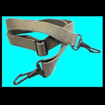 Border War Period Utility Shoulder Carrier Strap With Metal Clips.