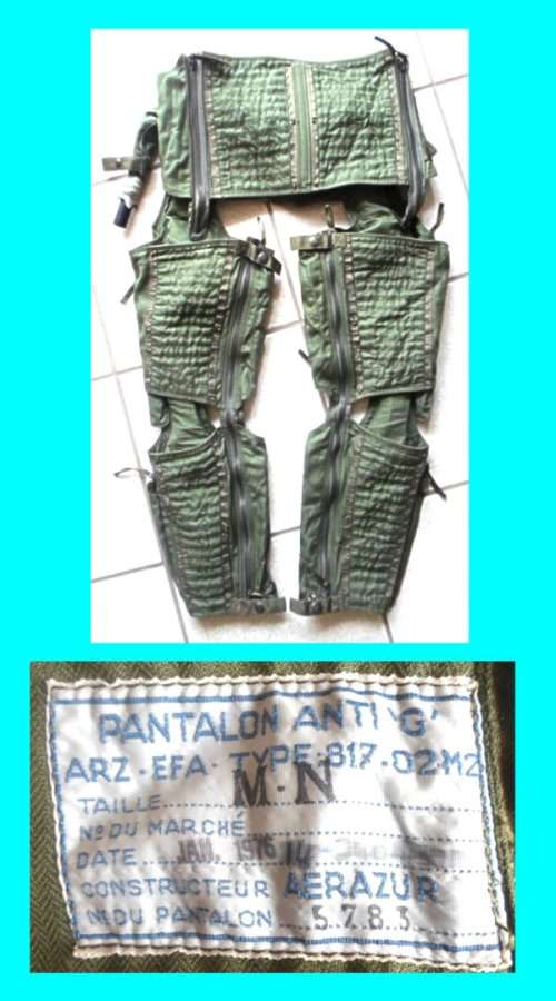 S.A.A.F Mirage III Pilots G-Suit in an almost new condition.