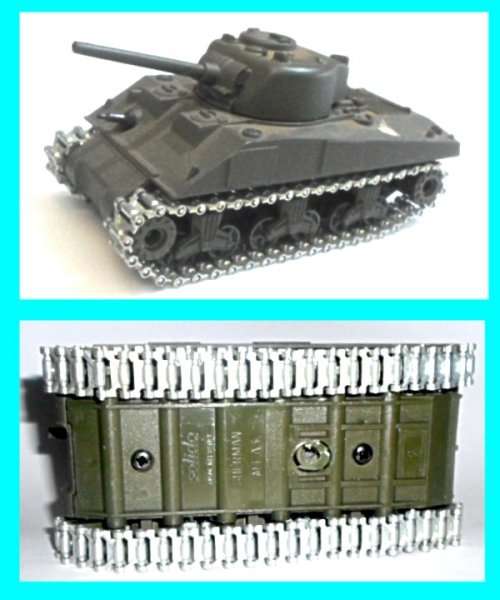 Solido (made in France) - Sherman Tank M4 A3 with metal tracks.
