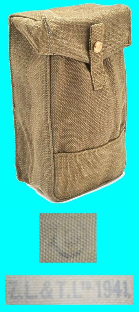 Original British Ammo Pouch made by ZL and TL Ltd. 1941.