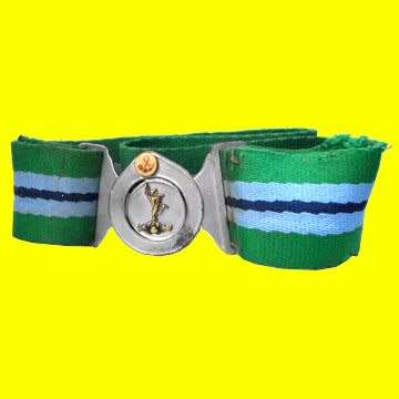 S.A.D.F. Signallers Stable Belt with O.F.S. Button.