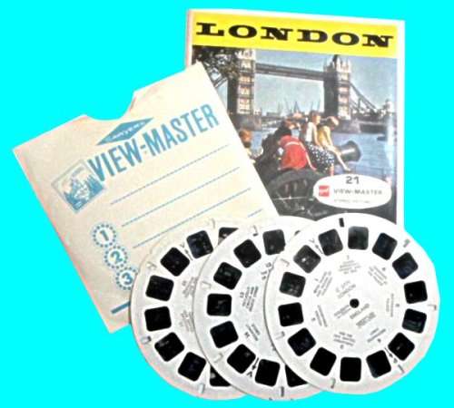 View Master Reels - London - 3 Reels in original Packet.