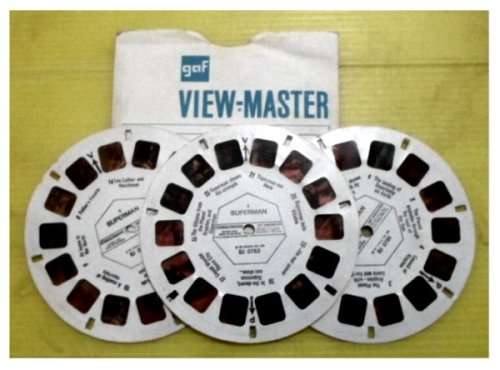 View Master Reels - Superman - 3 Reels in envelope.