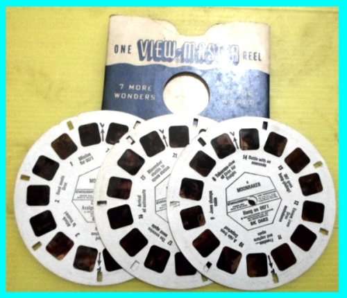 View Master Reels - Moonraker - 3 Reels in envelope.