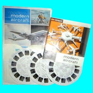 View Master Reels - Modern Aircraft - 3 Reels n original Packet with a 16 page illustrated booklet.