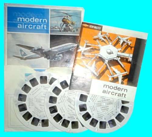 View Master Reels - Modern Aircraft - 3 Reels n original Packet with a 16 page illustrated booklet.