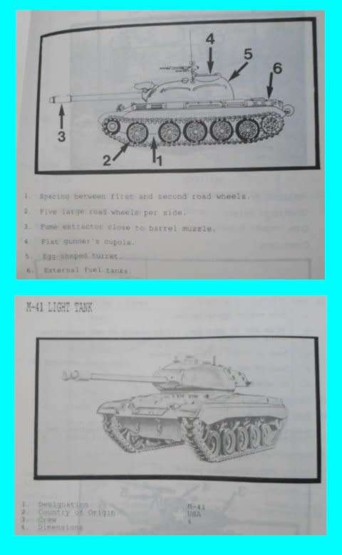 S,A.D.F. Military Intelligence Border War Period Manual on Tanks used in Africa - Scarce.