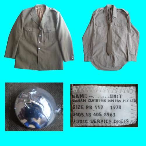 S.A. Army Step-Out Jacket - Shirt And Ty - 1978 - Medium