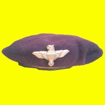 44 Batallion Beret with Metal Badge.