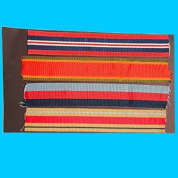 Set Of Four Second W.W. Medal Ribbons.