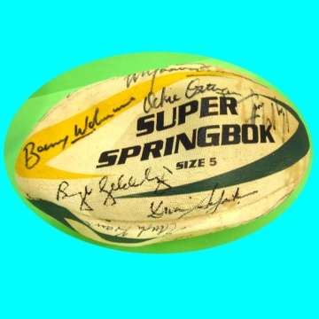 Springbok Rugby 1981 New Zealand Tour - Signed Reunion Rugby Ball.