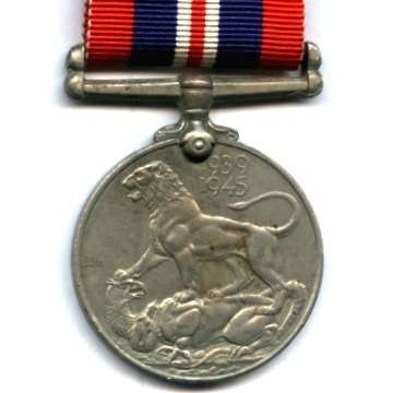 2nd. W.W. Medal - Named to M.A. LEIBACH.