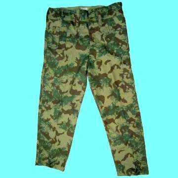 Old S.A. Police Camo Pants - Size 107-81 - Manufactured 1963.