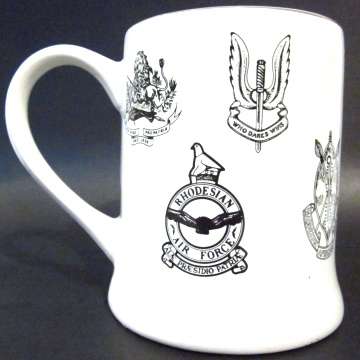 Rhodesia Military Badge Collectors Mug.