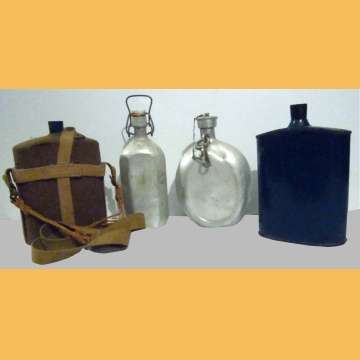 An Assortment of Four  Water Bottles.