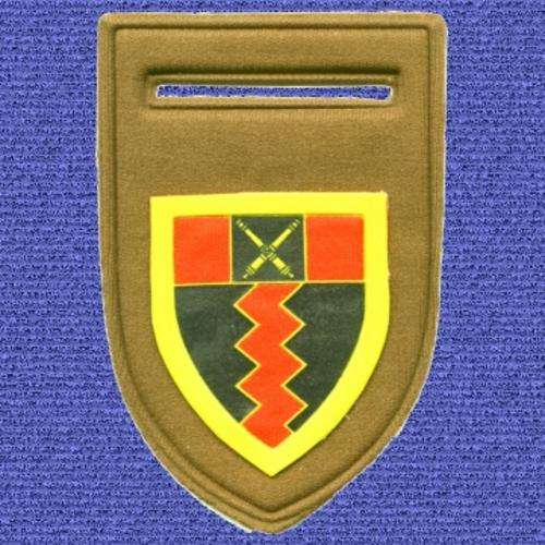 10th. Artillery Brigade Rubberized shoulder Flash.