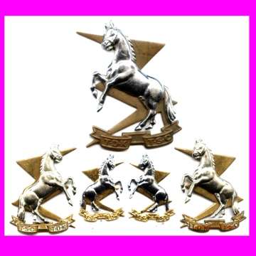 T.D.K. Cap, Collar and Messdress Collar Badges.