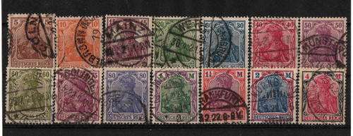 Deutsches Reich Mi 140-53 Used